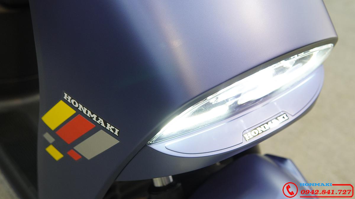 Chi tiết linh kiện đẹp của Xe điện Honnaki X6R Lithium 1200W màu xanh nhập nguyên chiếc