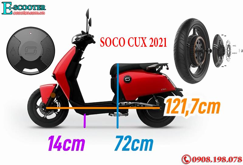 Xe  xe điện mini Super Soco Cux 2700W- Chạy 75km 1 Lần Sạc