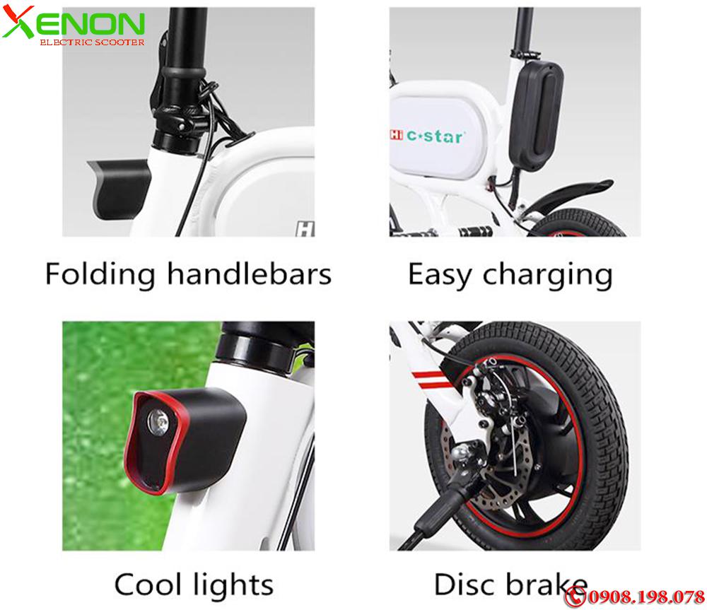 Xe scooter điện Gấp Gọn Xenon CS-P01 | Xe Điện Xếp Gọn Bỏ Tốp Ôtô