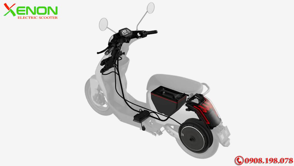 Xe  xe máy điện Super Soco Cux 2700W- Chạy 75km 1 Lần Sạc