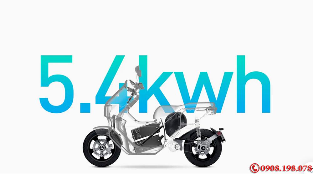 Xe tay ga điện Ecooter E5 5,400W chạy 200Km 1 lần sạc